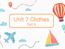 牛津上海版一年级下册英语《Unit 3 Clothes》备课PPT课件