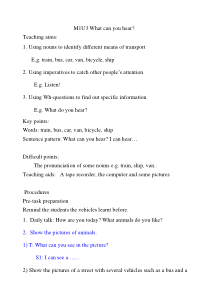 牛津上海版二年级下册英语《Unit 3 What can you hear？》教案设计2