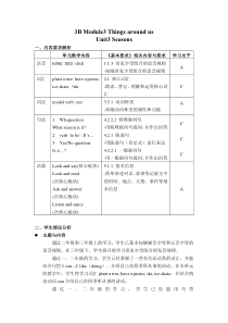 牛津上海版三年级下册英语《Unit 3 Seasons》教案设计