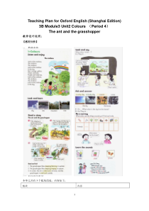 牛津上海版三年级下册英语《Unit 2 Colours》教学教案