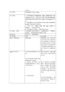 牛津上海版五年级下册英语《Unit 1 Signs》教学设计