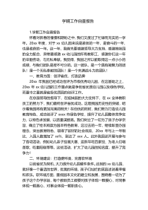 学期工作自查报告