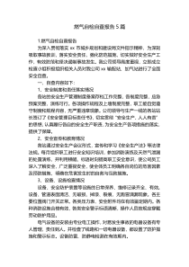 燃气自检自查报告5篇