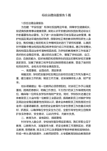 综合治理自查报告5篇