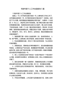 导游年度个人工作自查报告5篇