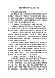 网格化管理工作自查报告5篇