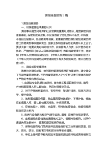 测绘自查报告5篇