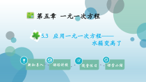 北师大版七年级上册数学课件5.3应用一元一次方程水箱变高了共24张PPT