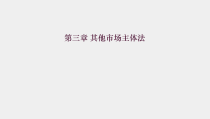 经济法与电子商务法课件3第三章其他市场主体法