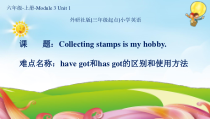 六年级英语上册课件-Module3Unit1Collectingstampsismyhobby1-外研版三起共13张PPT