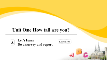 六年级英语下册课件Unit1HowtallareyouPartALetslearn人教PEP版