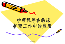 《护理程序运用》PPT课件