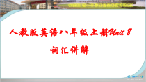 Unit8词汇讲解课件2022-2023学年人教版英语八年级上册