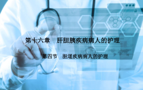 《外科护理》第十六章第四节胆道疾病病人的护理讲课稿课件
