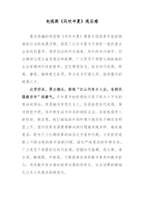 电视剧风吹半夏观后感