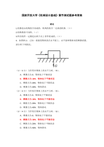 国家开放大学机械设计基础章节测试题参考答案