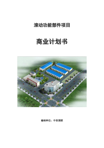 滚动功能部件项目商业计划书参考模板