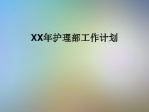XX年护理部工作计划课件