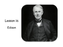 清华大学版英语六年级下册《Lesson 16 Edison》公开课PPT课件