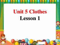 人教版新起点英语三年级上册《Unit 5 Clothes lesson 1》PPT课件3