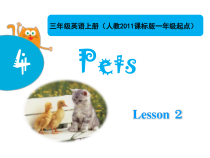 人教版新起点英语三年级上册《Unit 4 Pets lesson 2》优质课PPT课件1