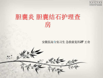 胆囊炎胆囊结石护理查房王奇课件