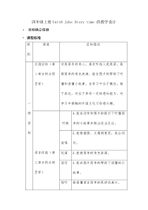 人教版新起点英语四年级上册《Unit 6 Jobs Story Time》教案设计3