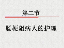 第十六章肠疾病病人的护理第二节肠梗阻病人的护理修改一课件