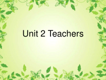 人教版新起点英语五年级上册《Unit 2 Teachers Lesson 2》教学PPT课件2
