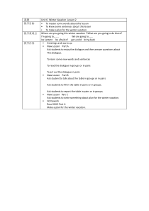 人教版新起点英语六年级上册《Unit 6 Winter Vacation lesson 2》教案设计4