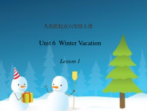 人教版新起点英语六年级上册《Unit 6 Winter Vacation lesson 1》精品PPT课件1