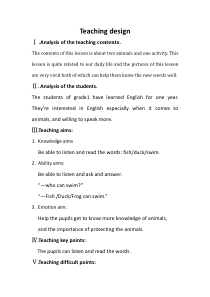 清华版英语一年级上册《unit 4 activities Lesson 23》教案