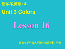 清华版英语一年级上册《Unit 3 Colors Lesson 16》PPT课件(2)