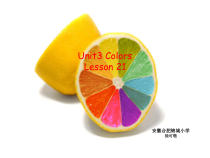 清华版英语一年级上册《Unit 3 Colors Lesson 21》PPT课件