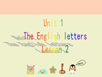 清华版英语二年级上册《Unit 1 The English letters Lesson 2》PPT课件 (共21页)