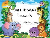 清华版英语二年级上册《Unit 4 Opposites Lesson 25》PPT课件2