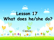 清华版英语二年级下册《Unit 3 Jobs  lesson 17》PPT课件2