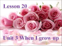 清华版英语四年级下册《Unit 3 When I grow up Lesson 20》PPT课件2 (共21页)