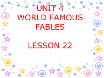 清华版英语六年级上册《UNIT 4 WORLD FAMOUS FABLES LESSON》课件+音频素材