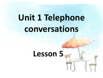 清华版英语六年级下册《unit 1 telephone conversations lesson 5》PPT课件 (3)