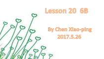清华版英语六年级下册《unit 3 great people lesson 20》PPT课件1