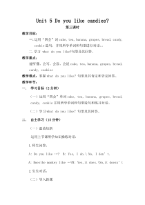 陕旅版英语三年级下册《Unit 5 Do you like candies Part B》优质教案04