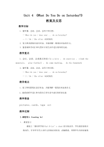 陕旅版英语四年级下册《Unit 4 What do you do on Saturday Part B》精品教案05