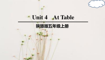 陕旅版英语五年级上册《Unit 4 At table Part B》优质课PPT课件1