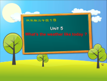 陕旅版英语五年级下册《Unit 5 What’s the Weather like Today Part A》优质课PPT课件1