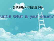 陕旅版英语六年级下册《Unit 8 What’s Your Dream Part A》集体备课PPT课件04