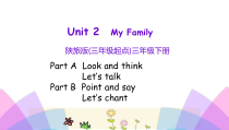 陕旅版英语三年级下册《Unit 2 My family》PPT课件（第二课时）(共14页)