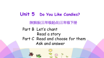 陕旅版英语三年级下册《Unit 5 Do you like candies》PPT课件（第四课时）(共16页)