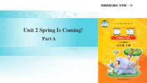 陕旅版英语五年级下册《Unit 2 Spring Is Coming Part A》PPT课件(共16页)
