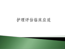 护理评估表的应用最新版本课件